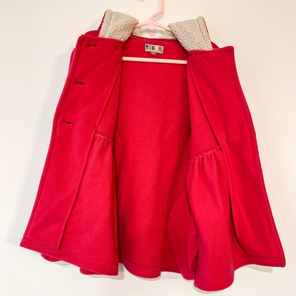 Girls pink fleece jacket size 8 - Picture 7 of 12